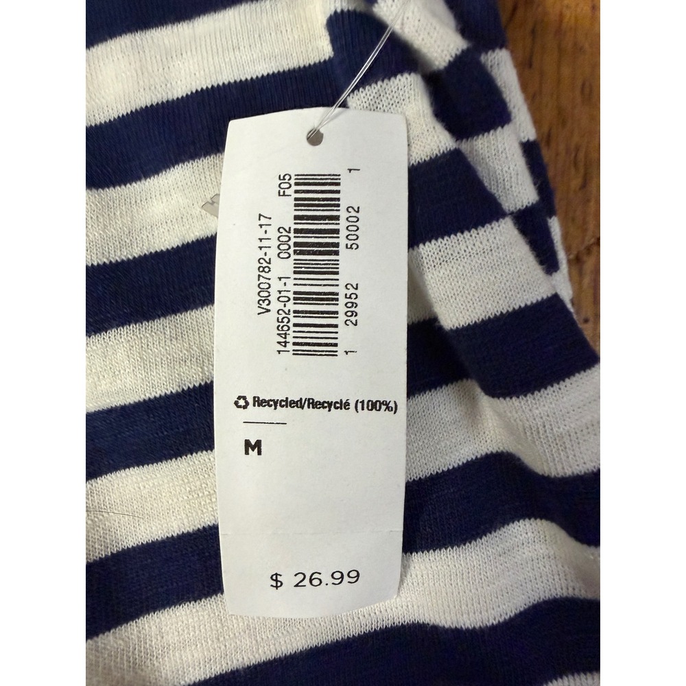 Old Navy T Shirt Dress Women's M Coastal Nautical Preppy Minimalist Capsule - Picture 6 of 8